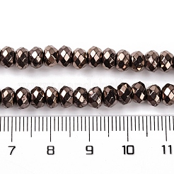 Fili di perline di ematite sintetica non magnetica elettrolitica&nbsp;G-Q174-02