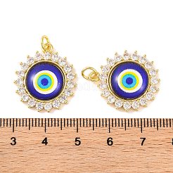 Porte micro ouvrent pendentifs zircone cubique en laiton de placage&nbsp;KK-H486-21G