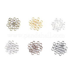アイアンスプリットリング  ダブルループ丸カン  ミックスカラー  4x1.4mm  内径：3.3mm  約10000個/500g&nbsp;IFIN-JQ0001-04-4mm