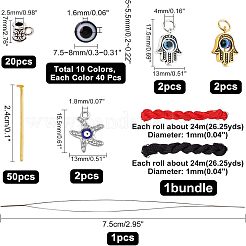 477шт набор бусин от сглаза для самостоятельного изготовления украшений DIY-NB0006-17