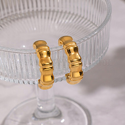 Серьги-гвоздики из бамбука и нержавеющей стали 304&nbsp;PF1991