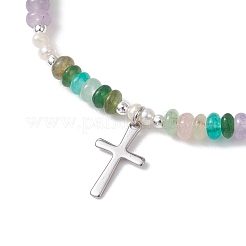 Браслеты с подвесками из нержавеющей стали 304&nbsp;BJEW-JB13112-01