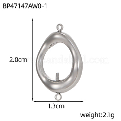 Ciondoli per connettori in acciaio inossidabile 304&nbsp;SA-OY001-12P