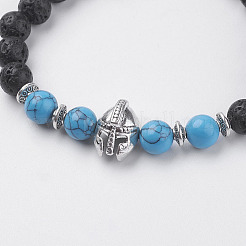 Бусины из натуральной лавы&nbsp;BJEW-I241-16G