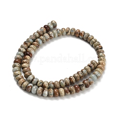 Натуральные бусины из аква терра яшмы G-Z110-D40-5x8mm