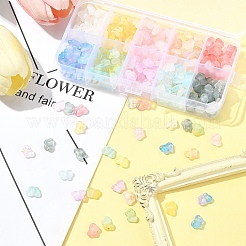 400шт 10 цвета прозрачные акриловые бусины&nbsp;OACR-FS0004-08