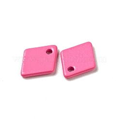スプレー塗装された201ステンレススチールチャーム  菱形チャーム  ミックスカラー  9.5x7.5x1mm  穴：1.2mm&nbsp;STAS-G304-18