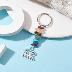 Брелки из цинкового сплава в тибетском стиле&nbsp;KEYC-JKC00728-04