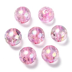 УФ-покрытие прозрачные радужные переливающиеся акриловые бусины TACR-D010-07C