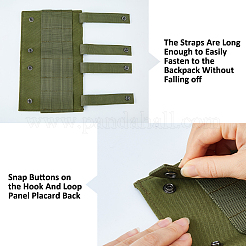 Panneau auto-agrippant MOLLE tactique en nylon&nbsp;DIY-WH0698-036B