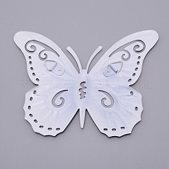 Décorations murales suspendues en fer papillon&nbsp;HJEW-WH0014-27B