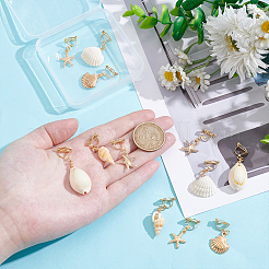 6 пара сережек-клипс из нержавеющей стали 304 EJEW-UN00025