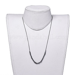 Collane di ematite sintetica non magnetica regolabili&nbsp;X-NJEW-JN02704-05