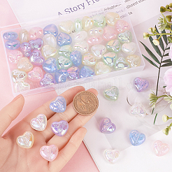 60шт 6 цвета светящиеся акриловые бусины&nbsp;SACR-SC0001-36