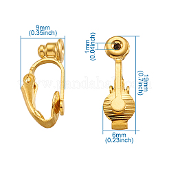 Латунь клип на серьги конвертер KK-TA0007-43