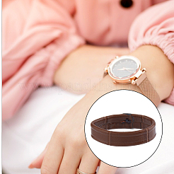 20шт кожаный ремешок для часов безель AJEW-FH0005-08B