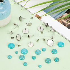Kits de fabrication de boucles d'oreilles en pierre à faire soi-même&nbsp;DIY-PH0006-10