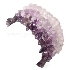 4шт набор браслетов из бисера с драгоценными камнями BJEW-JB11182