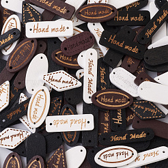 300 шт. 15 стильных деревянных звеньев Schima superba&nbsp;WOOD-TA0001-47