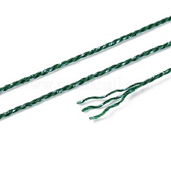 Cordon en polyester pailleté double brin de 200 m avec fil métallique&nbsp;OCOR-T019-01A-14
