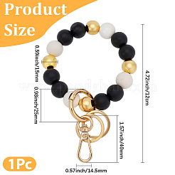1 bracelet de téléphone portable en alliage de zinc et silicone&nbsp;HJEW-PA0001-01C