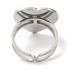 Кольца-манжеты из нержавеющей стали 304 с эмалью для женщин RJEW-F166-52P-02