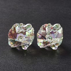 УФ-покрытие радужными переливающимися акриловыми бусинами OACR-H015-09