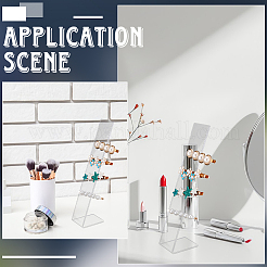 4 шт. прозрачные акриловые наклонные подставки для шпилек ODIS-SP0001-05