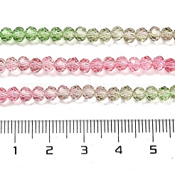 Fili di perline in vetro verniciato trasparente&nbsp;X1-DGLA-A034-T3mm-A18