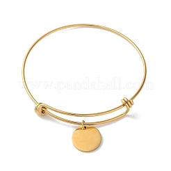 Регулируемые раздвижные браслеты из нержавеющей стали 304&nbsp;LS-BJEW-L704-01G