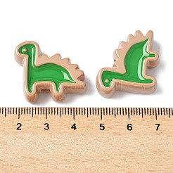 10шт акриловые эмалевые бусины&nbsp;OACR-H048-01B-02