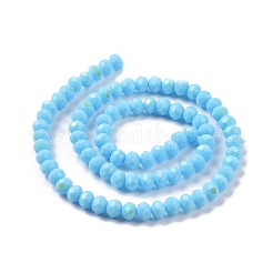 Chapelets de perles en verre opaque de couleur unie&nbsp;EGLA-A034-P1mm-L11