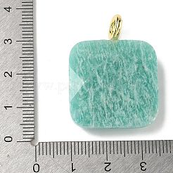 Граненые подвески из натурального амазонита&nbsp;G-C274-03H