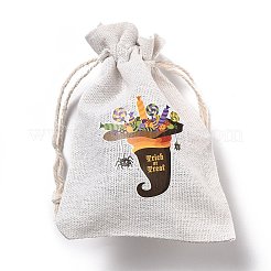 Хеллоуин мешочки для хранения хлопчатобумажной ткани&nbsp;LS-ABAG-M004-01K