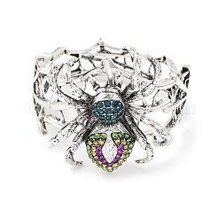 Браслеты из сплава со стразами в тибетском стиле на Хэллоуин BJEW-P367-01AS