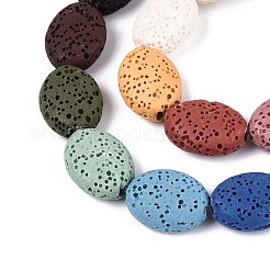 Бусы из натуральной лавы G-N257-18A-01