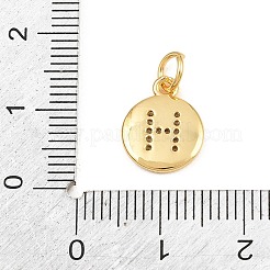 Messing micro pave klar zirkonia charme&nbsp;CU-CBA56CE-12G-H