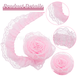 Отделка плиссированным кружевом длиной 20 м из полиэстера OCOR-HY0001-20A