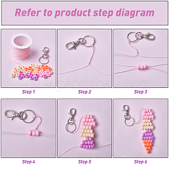 750шт 3 вида пластиковых бусин&nbsp;KY-NB0001-30