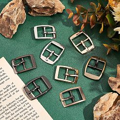 16 шт. 8-х цветные прямоугольные регулируемые пряжки-слайдеры из сплава и железа FIND-WR0003-62B