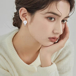 16шт 2 цвета латунные клипсы для серег&nbsp;KK-BBC0022-29