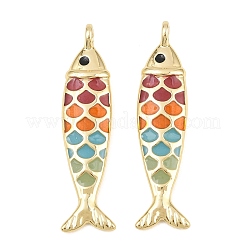 Pendentifs d'émail en laiton &nbsp;KK-CBA3297-05C-G