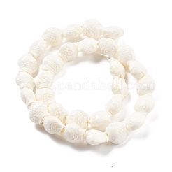 Нити резных бусин из синтетического коралла&nbsp;CORA-C003-13B-03