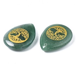 Pendenti avventurina verde naturale&nbsp;G-T122-71I