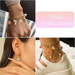 90шт 9 цвета акриловые подвески&nbsp;OACR-CJ0002-58