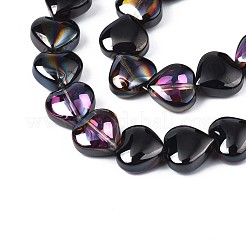 Стеклянные бусины с гальваническим покрытием  EGLA-S188-14-C01