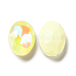 Стеклянные кабошоны со стразами в флуоресцентном стиле мокко&nbsp;X-GGLA-M005-01A-226MK