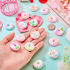 20 Stück undurchsichtige Harz-Decoden-Cabochons&nbsp;RESI-TA0005-33