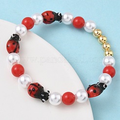 Женские браслеты из латуни BJEW-F515-08G