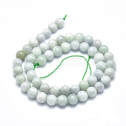 Perles de jadéite naturel brins&nbsp;G-M353-A10-8mm